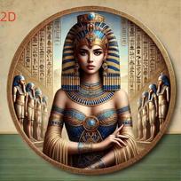 Egipto faraono metalinis sienos meno plakatas black