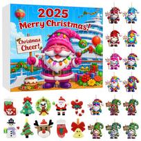 Home Acrylic Decor Holiday Advent Calendar Advent Calendar Collectibles 2D Whimsical Gnome Set Commemorative Home Decor Collectibles One Size