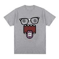 Funny Meme Domo Kun T-shirt Men's and Women's Casual T-shirt Retro Short Sleeved Print Cotton Oversized T Shirt Top Street Wear S