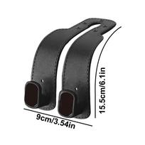 Car Purse Hook PU Leather Purse Holder for Car Versatile Hanger Storage Organizer for Trunk Vehicle Organization Accessories juoda