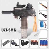 UZI žaislinis pistoletas elektrinis minkštų kulkų nuolatinio šaudymo automato modelis šaudantis pistoletas blasteris suaugusiems berniukams lauko CS rekvizitas
