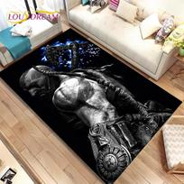 God of War Game Gamers Kratos  Area Rug,Carpet Rug for Living Room Bedroom Sofa Doormat Decoration, Kids Play Non-slip Floor Mat 40x60cm(15x23in)