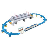 TAKARA TOMY Plarail W7 serijos Hokuriku Shinkansen Kagayaki Geležinkelio ir kelio tilto Rinkinys nuo 3 metų, Traukinys, Žaislas,