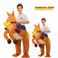 Inflatable Horse Costume for Halloween—perfect for Parent-child Cosplay—fun Costume for Riding An Animal Adult
