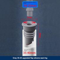 Stopper Anti odor Shower Drainer Seal Water Pipe Plug Drain Cover Pipe Sealing Ring Floor Drain 35-40mm pilka