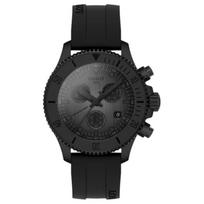 Tissot Jūraskraidžių kolekcija Kvarcinis mechanizmas 300 metrų atsparumas vandeniui Unisex laikrodis 38mm Juodas ciferblatas T120.217.37.061.00 Black Dial