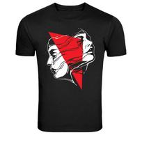 Dual Face Abstract Woman Modern Art Graphic T-Shirt S