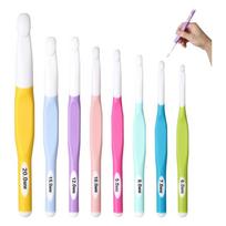 M-Modern-Large Crochet Hooks 8Pcs Plastic Knitting Tools For Blankets, Shawl For Knitting Blankets, Shawl And Carpet