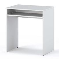 Small White Computer Desk 68 CM 1 Shelf Gaming Furniture School
