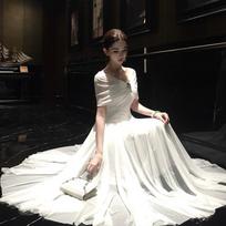 One Dress and More Summer Dress, White Moonlight Tube Top, Mesh, Big Pendulum Dress S balta