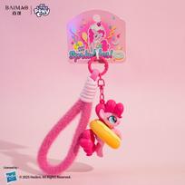 My Small Pony Action Figure Fluttershy Twilight Sparkle Pinkie PieModel Adorable Pouch Pendant Doughnut Keychain Decoration Kid Gifts