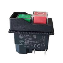 KJD17 120V 4Pin Push Button Electromagnetic Switch, 16A Current, IP55 Rated with Power-Off Undervoltage Protection, CE Certified
