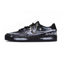 Nike Court Shot Middle Ages Slip Resistant Low top Skateboard Shoes Men's Black White FQ8146-001(Team1068-) 44