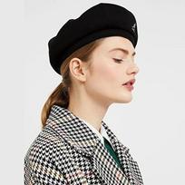 [KANGOL] KANGOL Bamboo Beret Baker Cap K3143ST BLACK