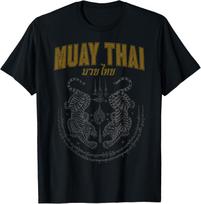 Twin Tiger Sak Yant Muay Thai T-Shirt S įvairiaspalvis