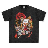 Loose Rose Derek T-Shirt Rr Ross Bdeickulro Men'S And Women'S Print Short Sleeve Se Vintage Ls S