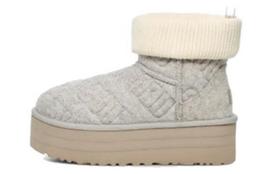 UGG Classic Mini Platform veltinio batai pilki moteriški 1144047-GREY 39 white