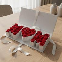 Family Appreciation Day Floral Box Elegant Design MOM Letter Gift No Wrapping Needed Shaped