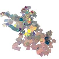 Iridescent Mosaic Tiles Lightweight & Portable Double-Sided Holo Plexiglass Tiles for Art Light & Shadow Projects Resin  Jewelry