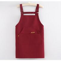 Breathable Waterproof Work Apron, Multi-use Garment for Hairdressing and Cooking raudona