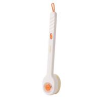 Push-Pull Long Handle Soft Bristle Shower Brush for Bath and Back Scrubbing.