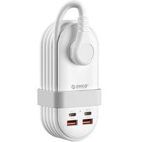 ORICO 65W GaN Portable Power Strip with Retractable Cable CN plug (adapter included) 65W Power Strip with 60W Data Cable Set balta