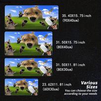 Funny Spoof Computer Desktop Puppy Mouse Pad Large AntiSlip Rubber Gaming MousePad Table Pads Suitable for Office Long Desk Mat 800x300x2mm