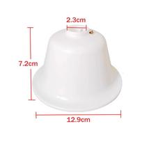 2 vnt. Lubinio ventiliatoriaus priedai Šviestuvo gaubtas Guminis dangtelis Pakeitimai 23 mm skylė Baltos spalvos Lengvas montavimas Platus suderinamumas