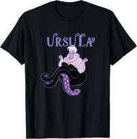 Disney The Little Mermaid Ursula Vintage Villain Portrait T-Shirt S juoda