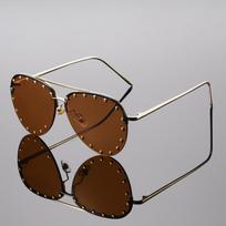 Rimless Pilot Sunglasses Men  New Fashion Vintage Gradient Outdoor Shades Trendy Stylish Brand Designer Sun Glasses golden ruda