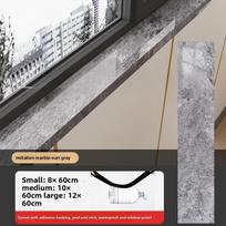 Storas rulonas, europietiško stiliaus marmuro rašto tapetų panelė, lipni PVC plytų imitacija, nuimama „pasidaryk pats“, grindų ir sienų apsauginė juosta 8*60cm