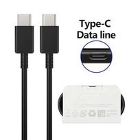 PD 25W greitas įkroviklis Samsung Galaxy S24 S20 S21 S22 S23 Ultra Plus A54 5G įkrovikliui USB Type C laidas Greito įkrovimo priedai 1M Black TypeC Cable