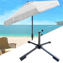 Foldable Patio Umbrella Stand Beach Base Accessory Premium Stability Sun Umbrellas