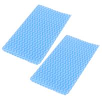 2Packs Disposable NonWoven Rag Washing Dish Towel Kitchen Cleaning Cloth Wiping Rag(Blue )