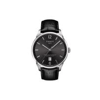 TISSOT Tourelles kolekcija Mechaninis judėjimas Vyriški laikrodžiai Laikrodis 42mm Juodas ciferblatas Nerūdijančio plieno korpusas T099.407.16.447.00 Black black