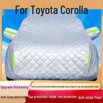 Toyota Corolla Automobilio uždangalas: Apsauga nuo karščio, lietaus, šalčio ir sniego su sutirštintu skydeliu nuo saulės Thickened with Cotton Hail Protection, All Seasons white