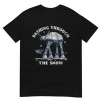 Star Wars Christmas AT-AT Walker Dashing Through The Snow T-Shirt 2XL