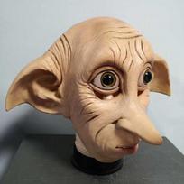 Cosplay kaukė galvos apdangalai Latekso kaukė gyvūnų stilius Helovino karnavalinis kostiumas galvos apdangalo rekvizitai beige