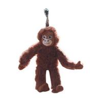 Monkey Plush Keychain Realistic Soft Pendant for Keys Stuffed Monkey Backpacks Handbags Luggage 20cm Cute Hanging 1pc