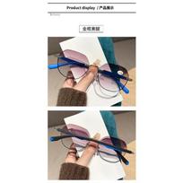 Fashion Ladies Reading Spectacles Anti- Blue-Ray Pc Eye Spectacles Female Luxury Design Double Color Frames Presbyopia Spectacles 1.5 gray