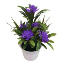 Dirbtinis netikras lotoso gėlių vazoninis augalas Bonsai Vestuvių vakarėlio sodo namų dekoras violetinė