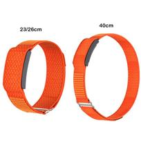 New Nylon Sport Band Loop Design 22mm Fitness Tracker Strap Breathable Adjustable Bicep Band for Amazfit Helio Strap 23cm oranžinė