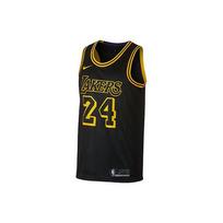 Nike Jersey NBA Lakers City Edition Basketball Jersey Men's Black Yellow AJ6432-011 S