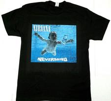 NIRVANA T-shirt Nevermind Grunge Rock Kurt Cobain Tee Men's 100% Cotton New  Unisex T-Shirt S