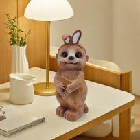 Cute Meerkat Figurine Desktop Ornament Home Living Room Entryway Bookshelf Decorative Craft Sculpture one size ruda