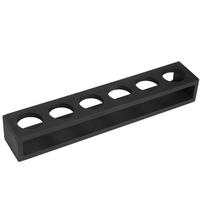 6 Holes Cup Holders Stand Wooden Cup Storage Organizer Reusable Shot Glass Holder  Restaurant