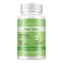Airboy High Aloe Vera Extract Capsules, 20000mg of concentrated aloe vera essence per serving, gentle formula, natural supplement. 120*1
