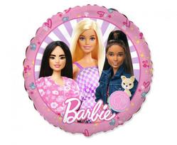 Balon Foliowy Okrągły Barbie, 46 Cm, 18