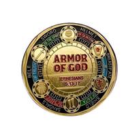 Armor of God Ephesians 6 13 17 Commemorative Religious Enamel Lapel Pin Stainless Steel Vintage Design Faith Symbol Badge One Size