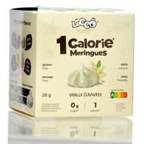 Locco vanilės morengai 1kcal - vaniliniai morengai be cukraus su eritritoliu ir stevija, 1kcal porcijoje